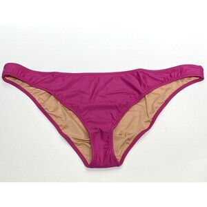 J Crew Heritage 1989 High-Leg Bikini Bottom Fuchsia Pink Size 3X Cheeky BP209